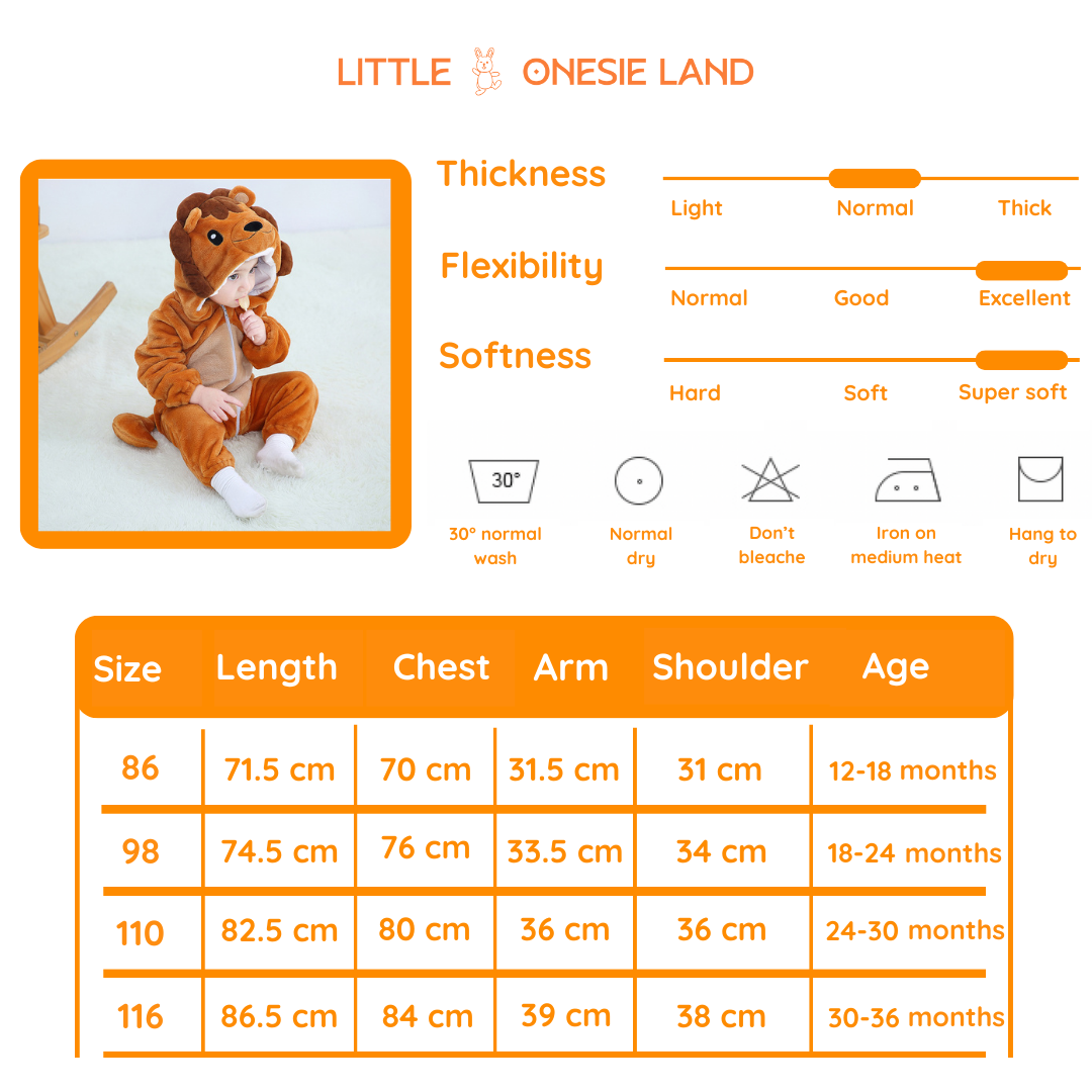 Lion_onesie_sizes