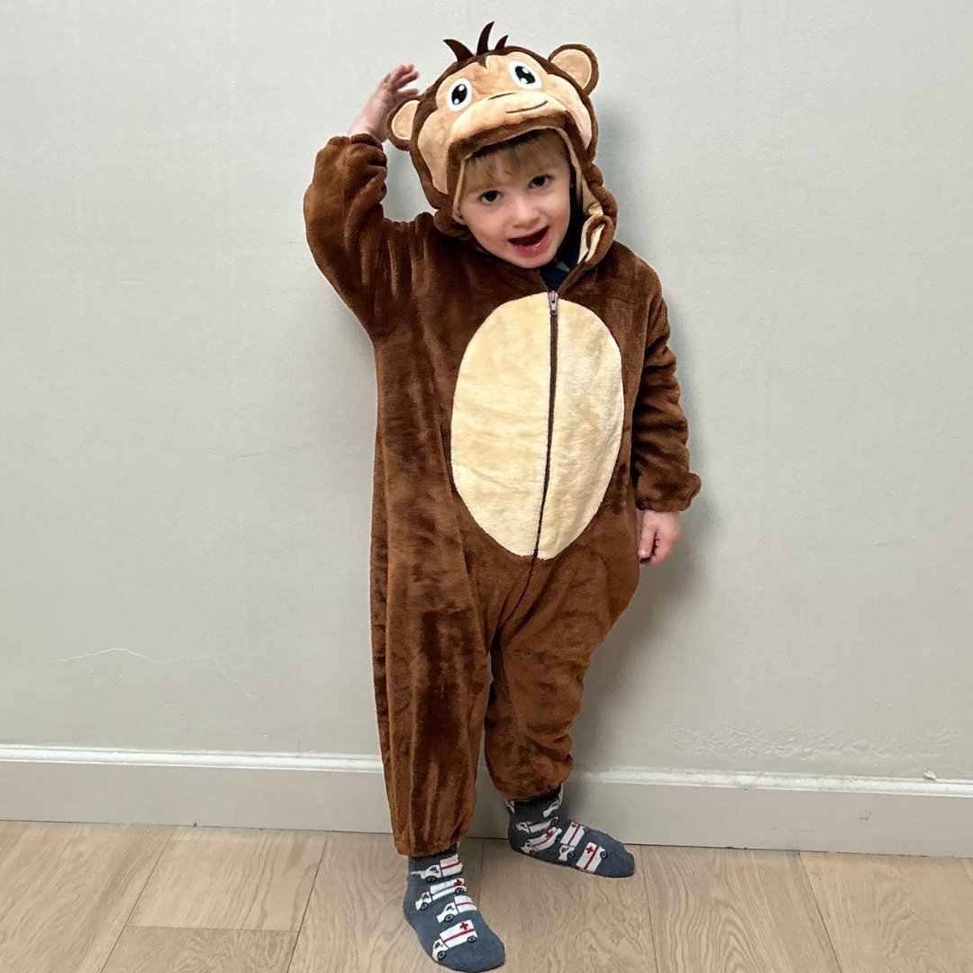 Monkey Onesie - Brown - Toddler and Baby - Little Onesie Land#